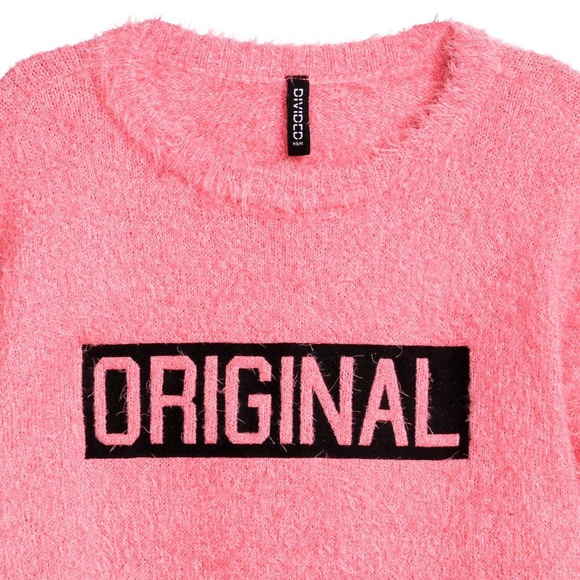 H&M Divided Pink Original Fuzzy Sweater - Picture 2 of 5